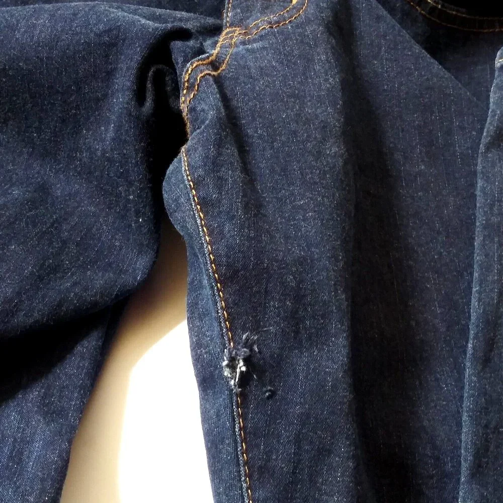 Vtg Levis Mid Rise Jeans Size 16M Stretch Pastel Green Acid Wash Interior- Flaw - Picture 11 of 12